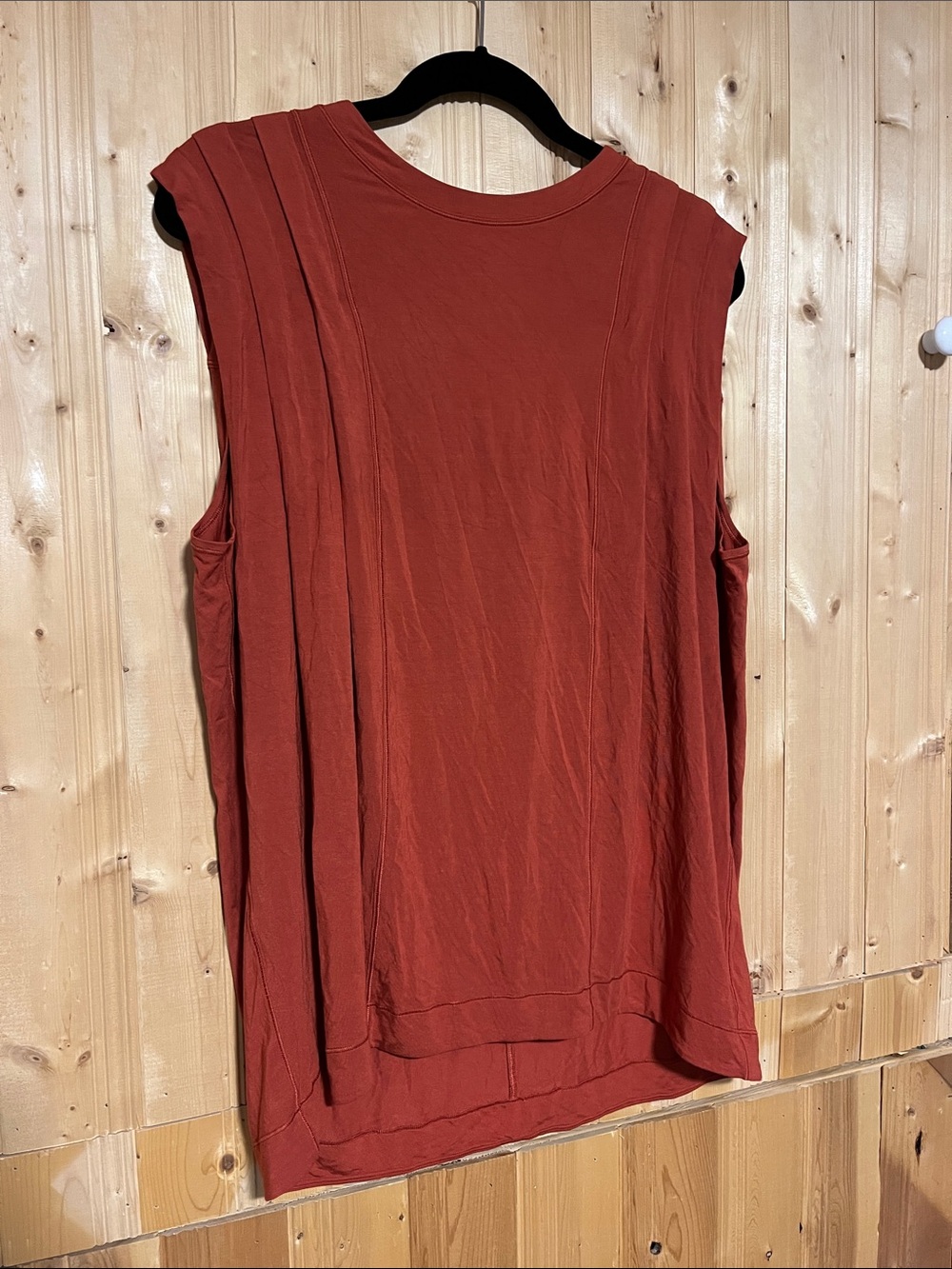 lululemon athletica Brick Red Sleeveless Layered Tank